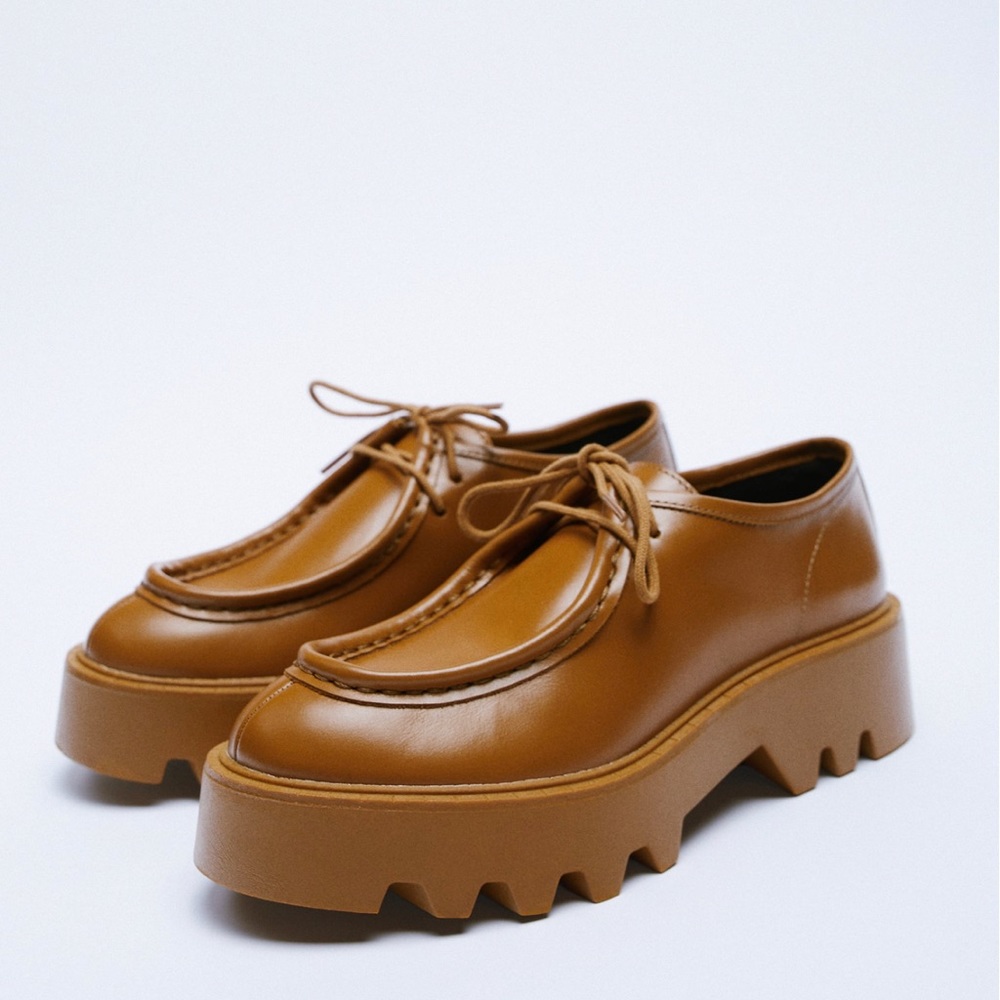 Zara lug sole oxfords Size 38